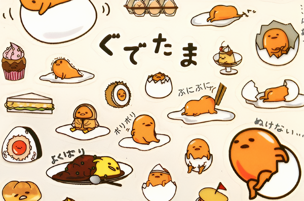 Gudetama Lazy Egg Stickers