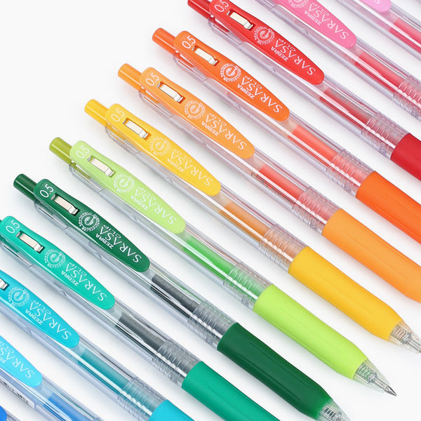 Zebra Sarasa Clip Color Gel Pen Set