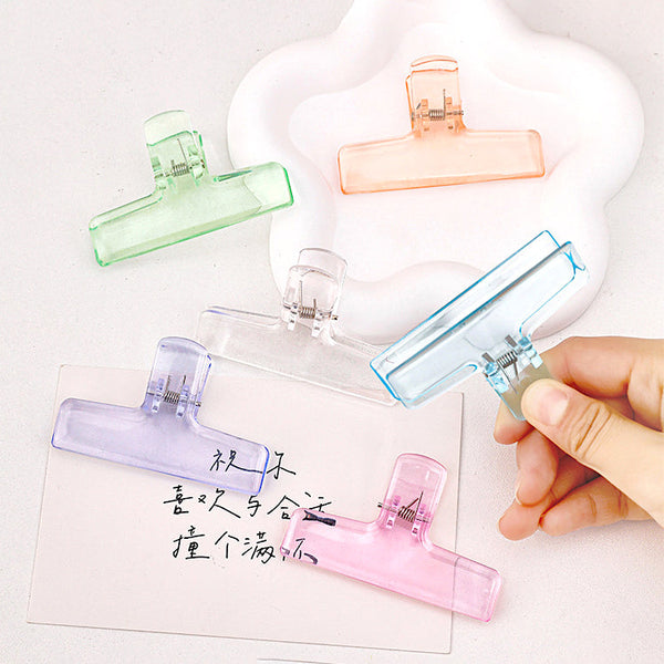 Pastel Frosted Book & Paper Clips