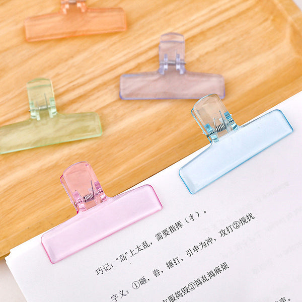 Pastel Frosted Book & Paper Clips