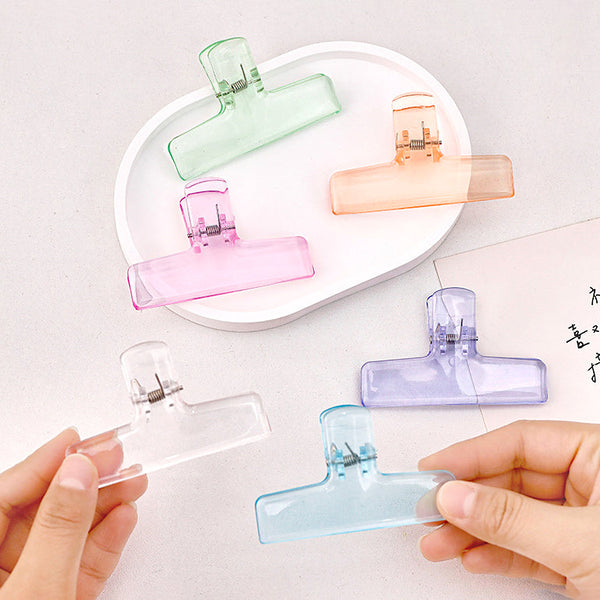 Pastel Frosted Book & Paper Clips