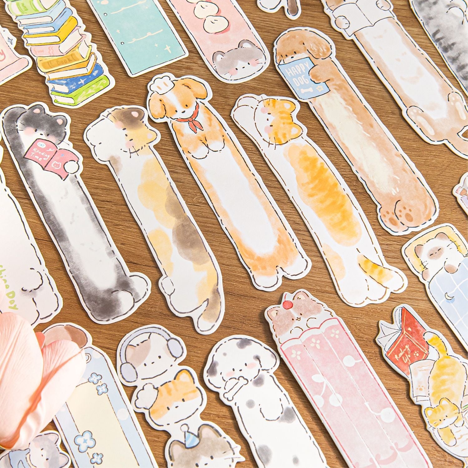 Paws Pages Bookmarks Set Of 30 Kawaii Stationery Shop paws-pages-bookmarks-set-of-30-kawaii-stationery-shop