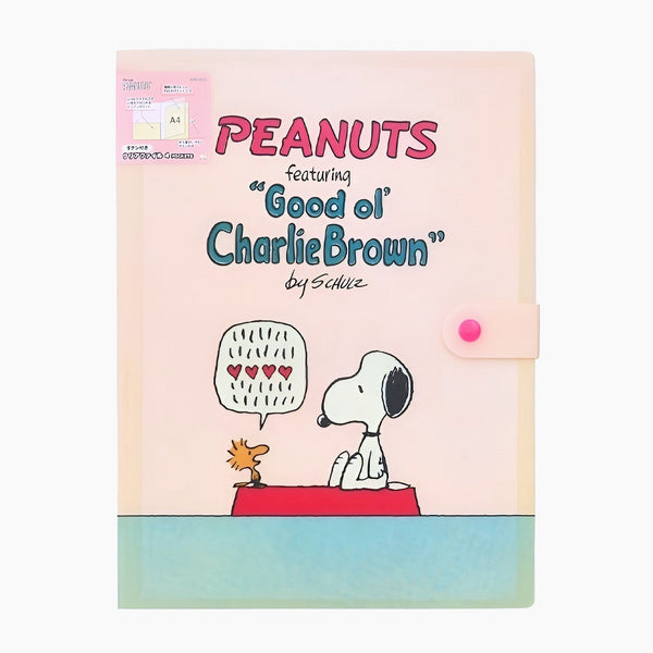Peanuts Snoopy A4 Folder - Beige