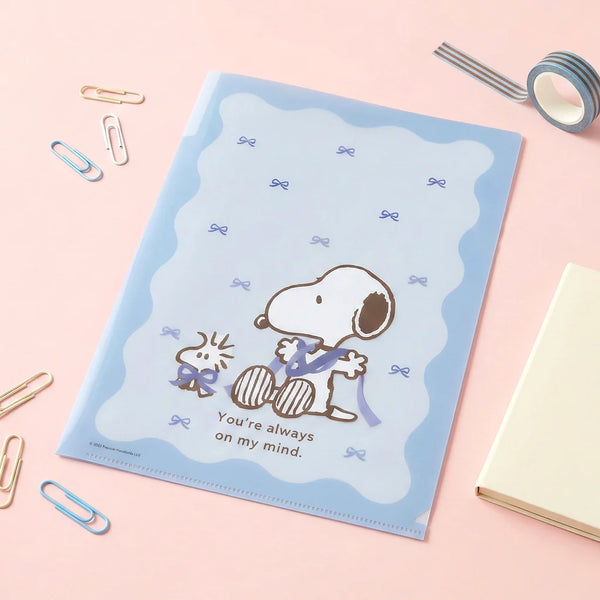 Peanuts Snoopy A4 Folder With Dividers - Ribbons