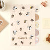 Peanuts Snoopy A4 Folder With Dividers - Snoopy & Cuddly Bears - Brown