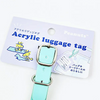 Peanuts Snoopy Acrylic Luggage Tag - Chill Series - Yoga Time