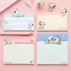 Peanuts Snoopy Die-Cut Sticky Notes - 4-Design Set - Mint - Limited Edition