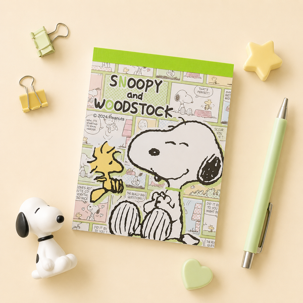Peanuts Snoopy Memo Pad - Vintage Comics - Limited Edition