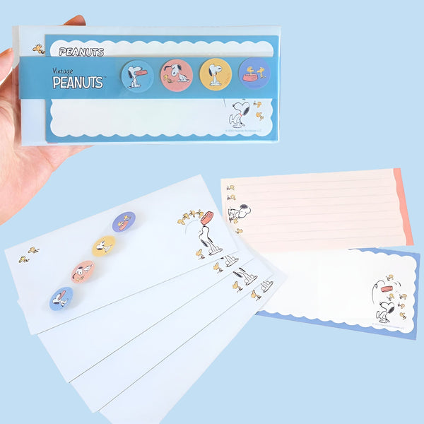 Peanuts Snoopy Mini Letter Set - Limited Vintage Series - Snoopy & Woodstock