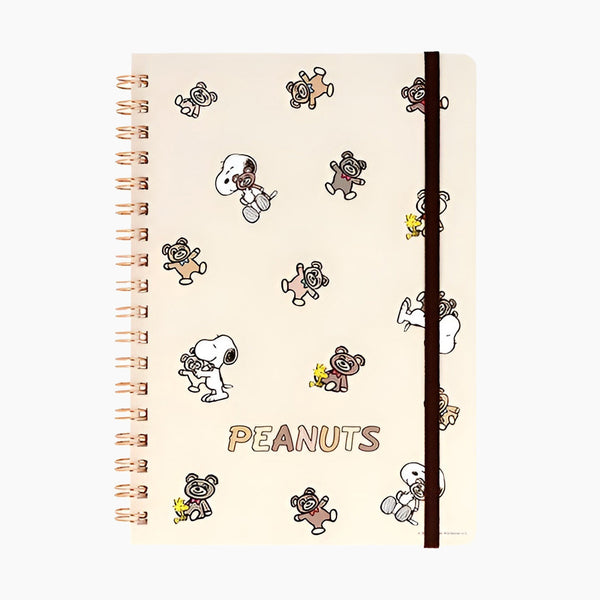 Peanuts Snoopy Notebook - Snoopy & Cuddly Bears - Brown