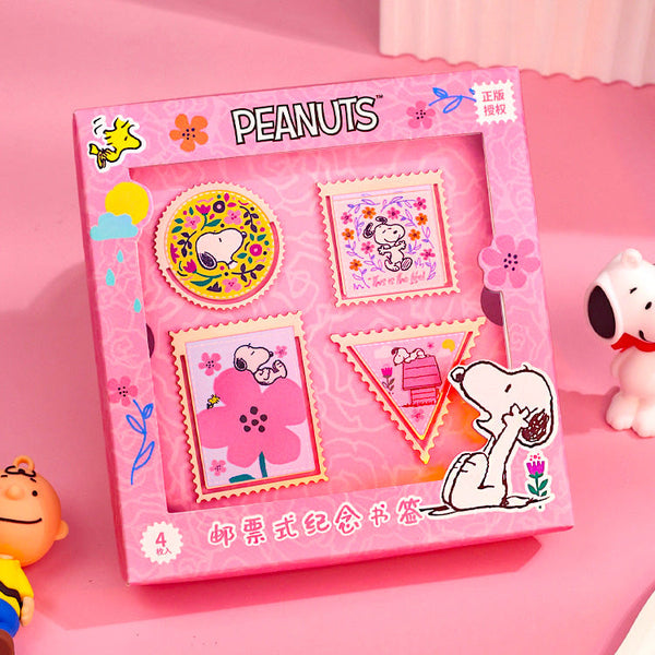 Peanuts Snoopy Paper Clips - Boxed Set of 4 - Pink