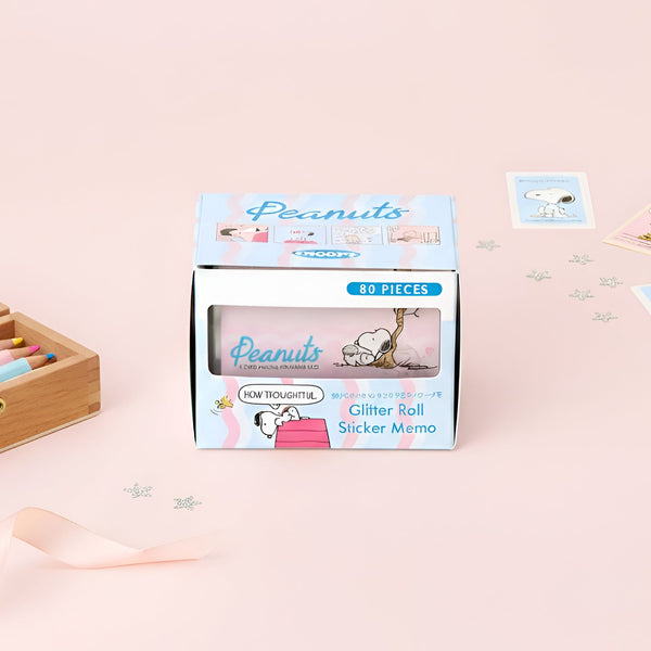 Peanuts Snoopy Petit Collection Masking Sticker Roll - Blue