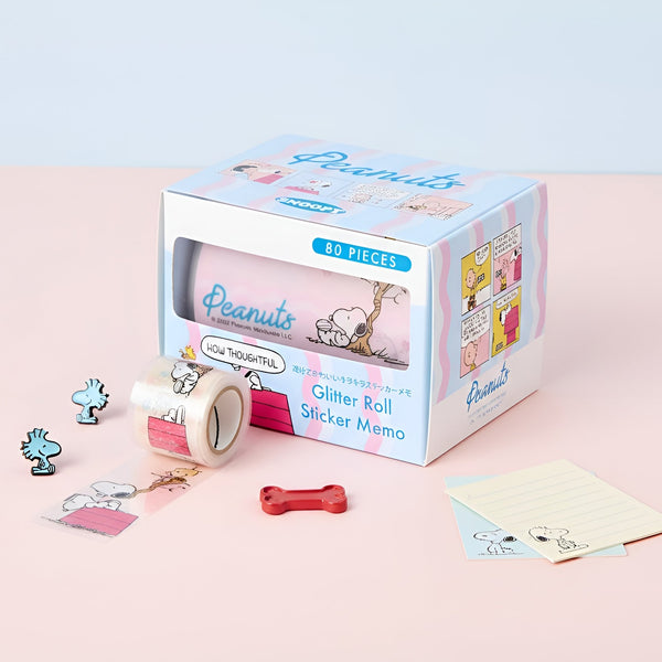 Peanuts Snoopy Petit Collection Masking Sticker Roll - Blue