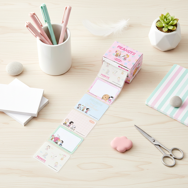 Peanuts Snoopy Petit Collection Masking Sticker Roll - Pink