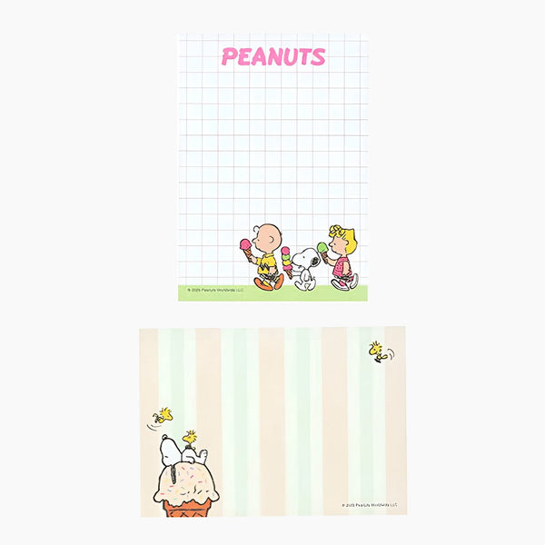 Peanuts Snoopy Petit Collection Memo Pad - Ice Cream