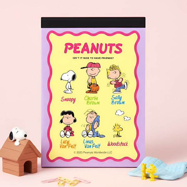 Peanuts Snoopy Petit Collection Memo Pad - Snoopy & Friends