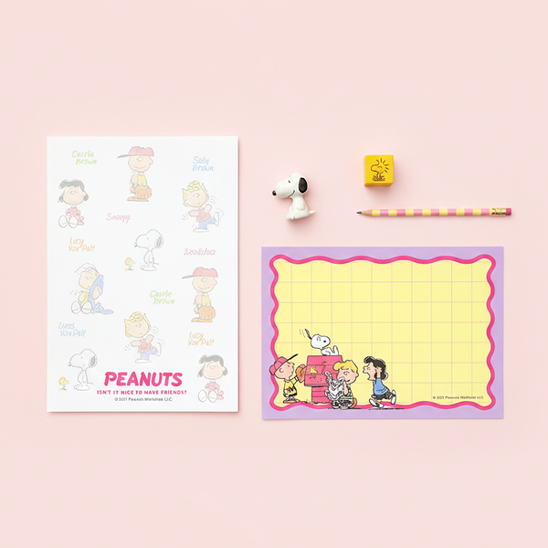 Peanuts Snoopy Petit Collection Memo Pad - Snoopy & Friends