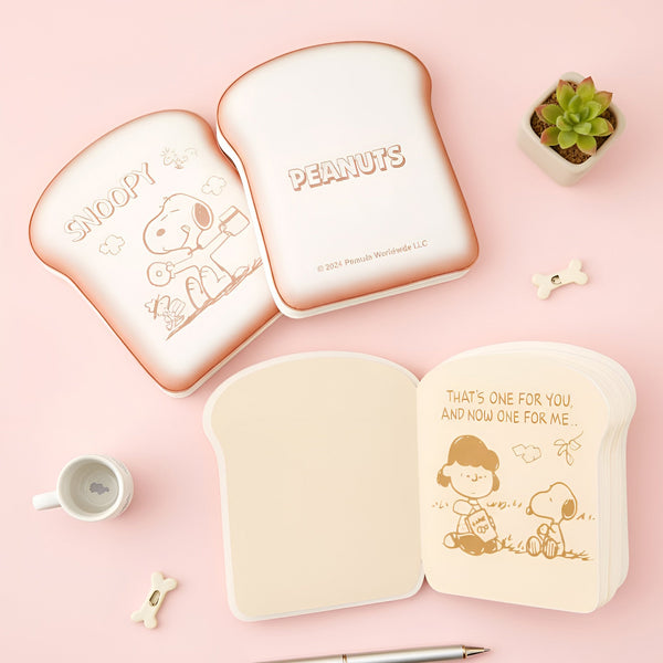 Peanuts Snoopy Puffy Toast Shaped Notebook