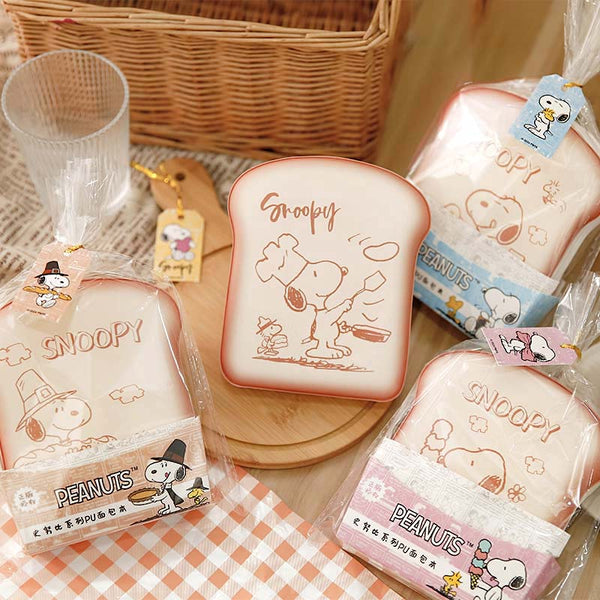 Peanuts Snoopy Puffy Toast Shaped Notebook