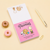Peanuts Snoopy Square Memo Pad - Donuts - Limited Edition