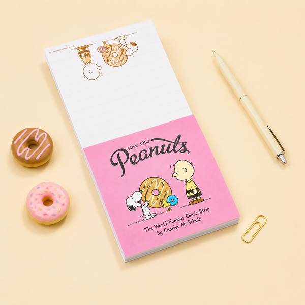 Peanuts Snoopy Square Memo Pad - Donuts - Limited Edition