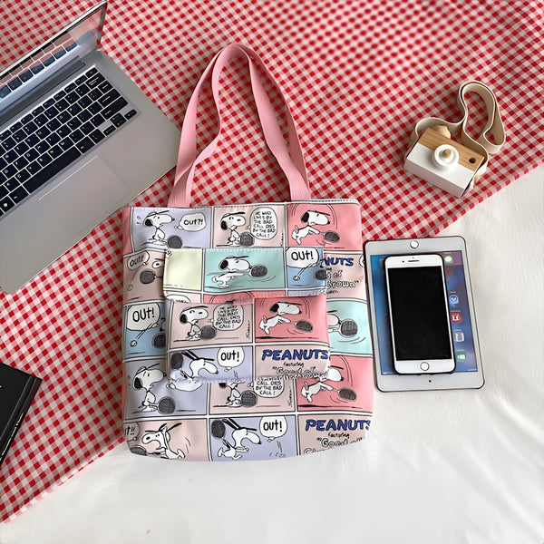 Peanuts Snoopy Tote Bag - Let's Play Together