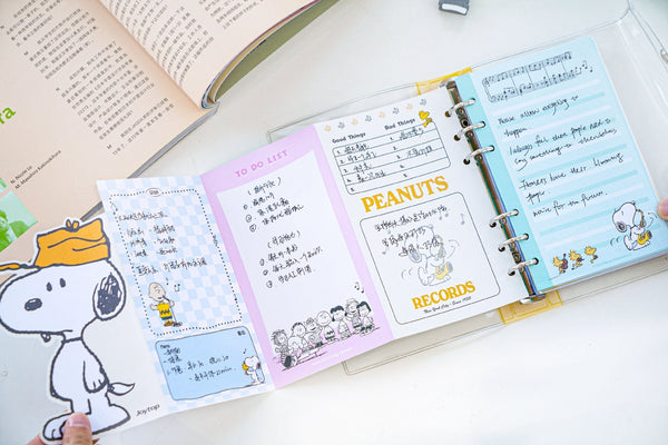 Peanuts Snoopy Transparent Binder - Peanuts Records - Limited Edition