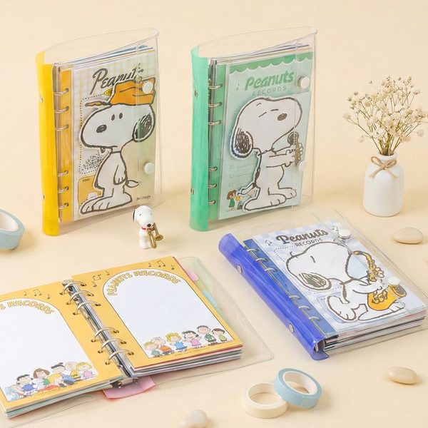 Peanuts Snoopy Transparent Binder - Peanuts Records - Limited Edition