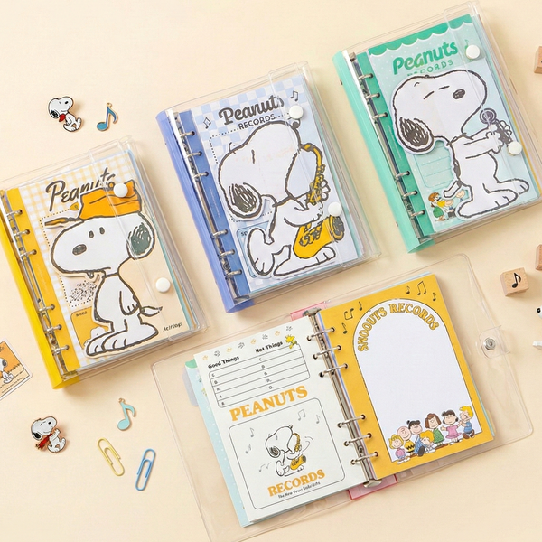 Peanuts Snoopy Transparent Binder - Peanuts Records - Limited Edition