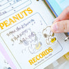 Peanuts Snoopy Transparent Binder - Peanuts Records - Limited Edition