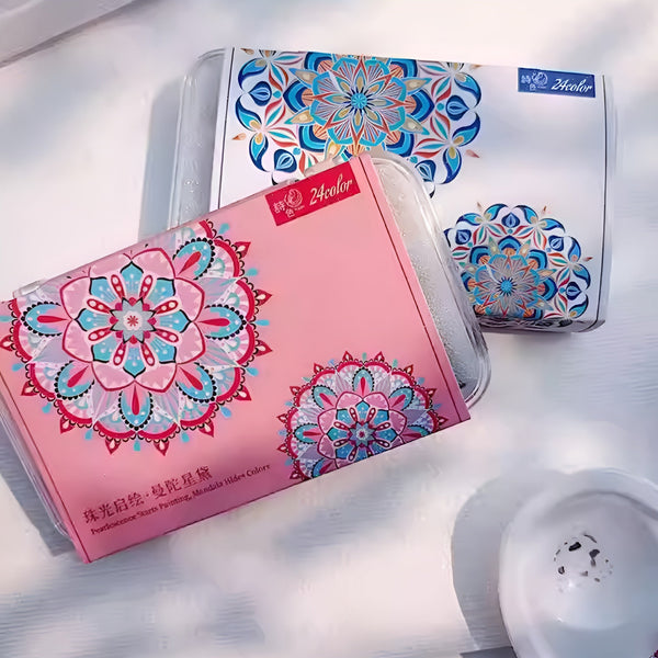 Pearlescent Dreams Watercolor Palette - 24 Color Set