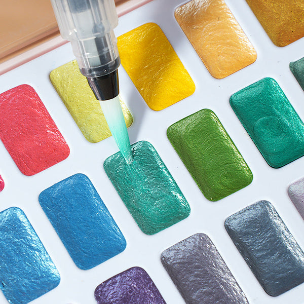 Pearlescent Dreams Watercolor Palette - 24 Color Set