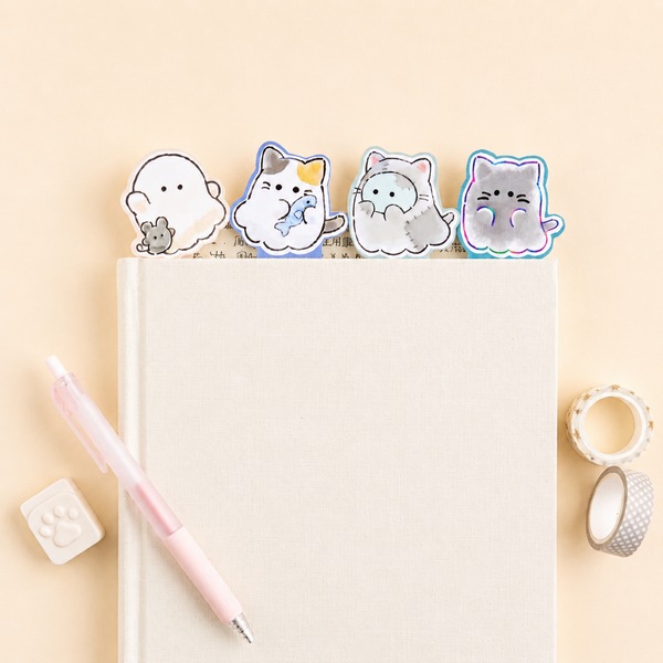 Peek-a-Boo Kitty Bookmark Clips