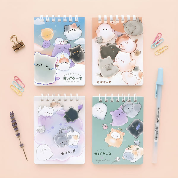 Peek-a-Boo Kitty Soft Ring Notepad