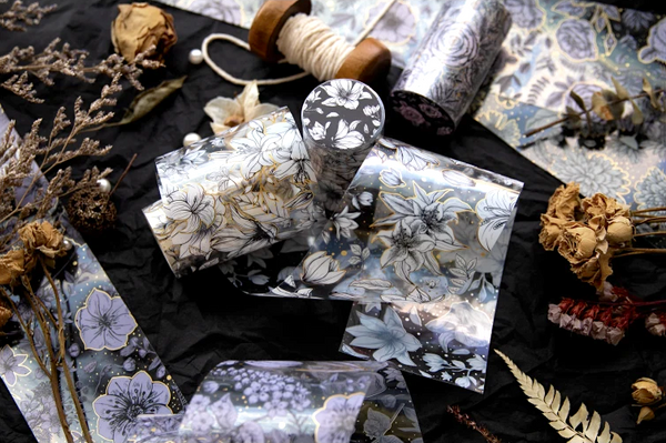 Pencilled Flowers Washi Tapes