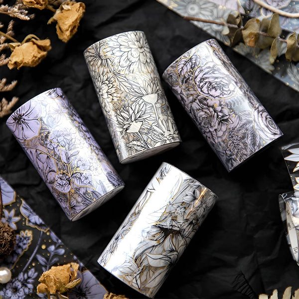 Pencilled Flowers Washi Tapes