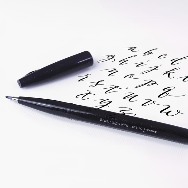 Pentel Fude Touch Brush Sign Pen - Black