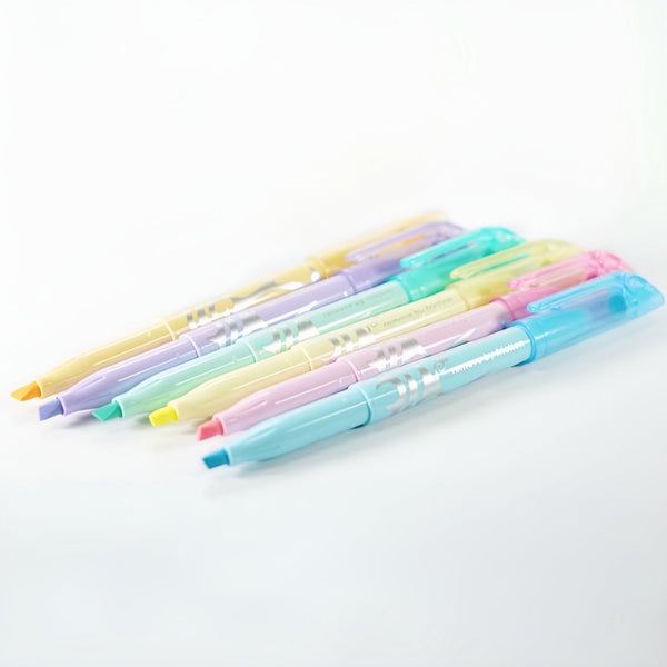 Pilot FriXion Soft Pastel Color Erasable Highlighters - 6 Color Set