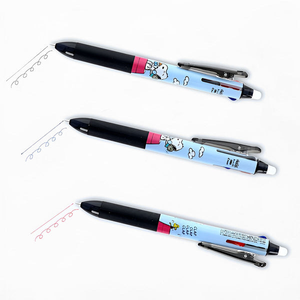 Pilot Frixion Peanuts Snoopy 3-in-1 Multicolor Ballpoint Pen - Limited Vintage Series - Blue & Black