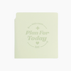 Plan For Today Square Pocket Planner + Pen