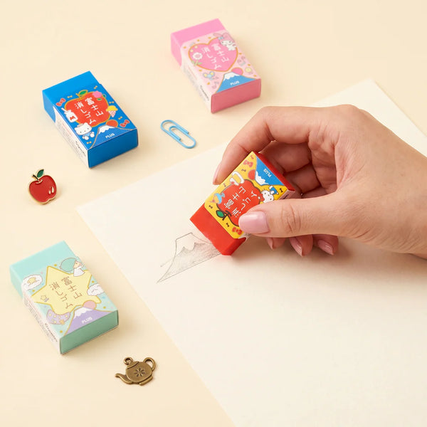 Plus Mt. Fuji Eraser Combo - Set of 2