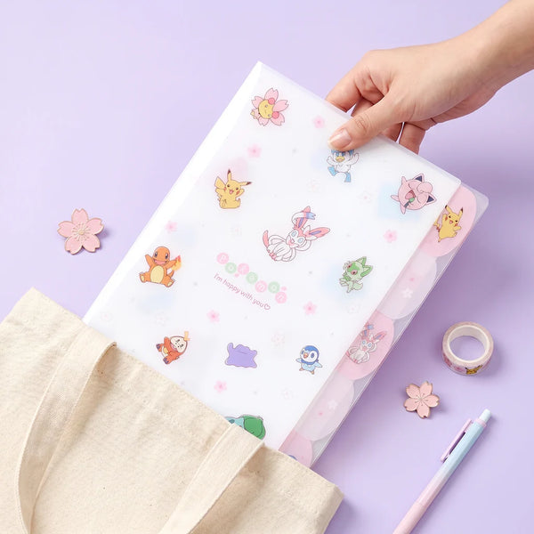 Pokemon A4 Folder With Dividers - Limited Edition - Petal Scatter