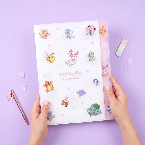 Pokemon A4 Folder With Dividers - Limited Edition - Petal Scatter