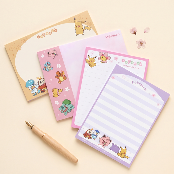 Pokemon Large Memo Pad With Die-Cut Cover - Limited Edition - Petal Scatter