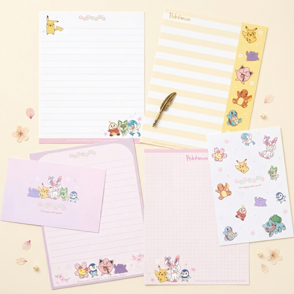 Pokémon Sakura Bloom Letter Set - Limited Edition - Petal Scatter