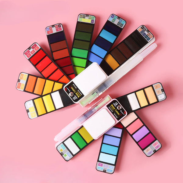 Portable Watercolor Paint Set