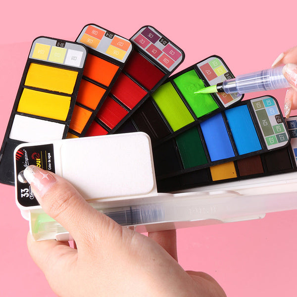 Portable Watercolor Paint Set