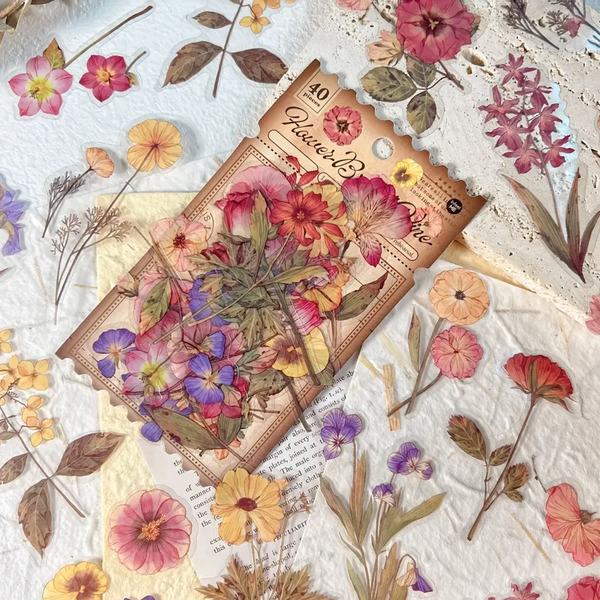 Pressed Botanical Ephemera Stickers