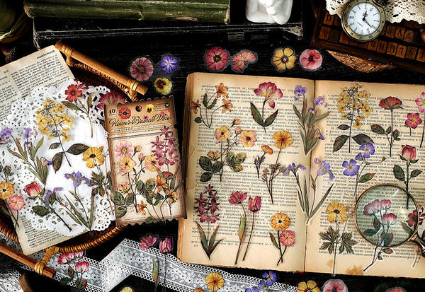 Pressed Botanical Ephemera Stickers