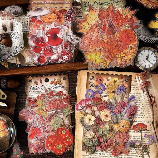 Pressed Botanical Ephemera Stickers